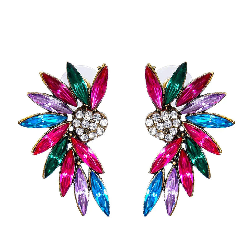 Heart Wings Earrings With Zirconias