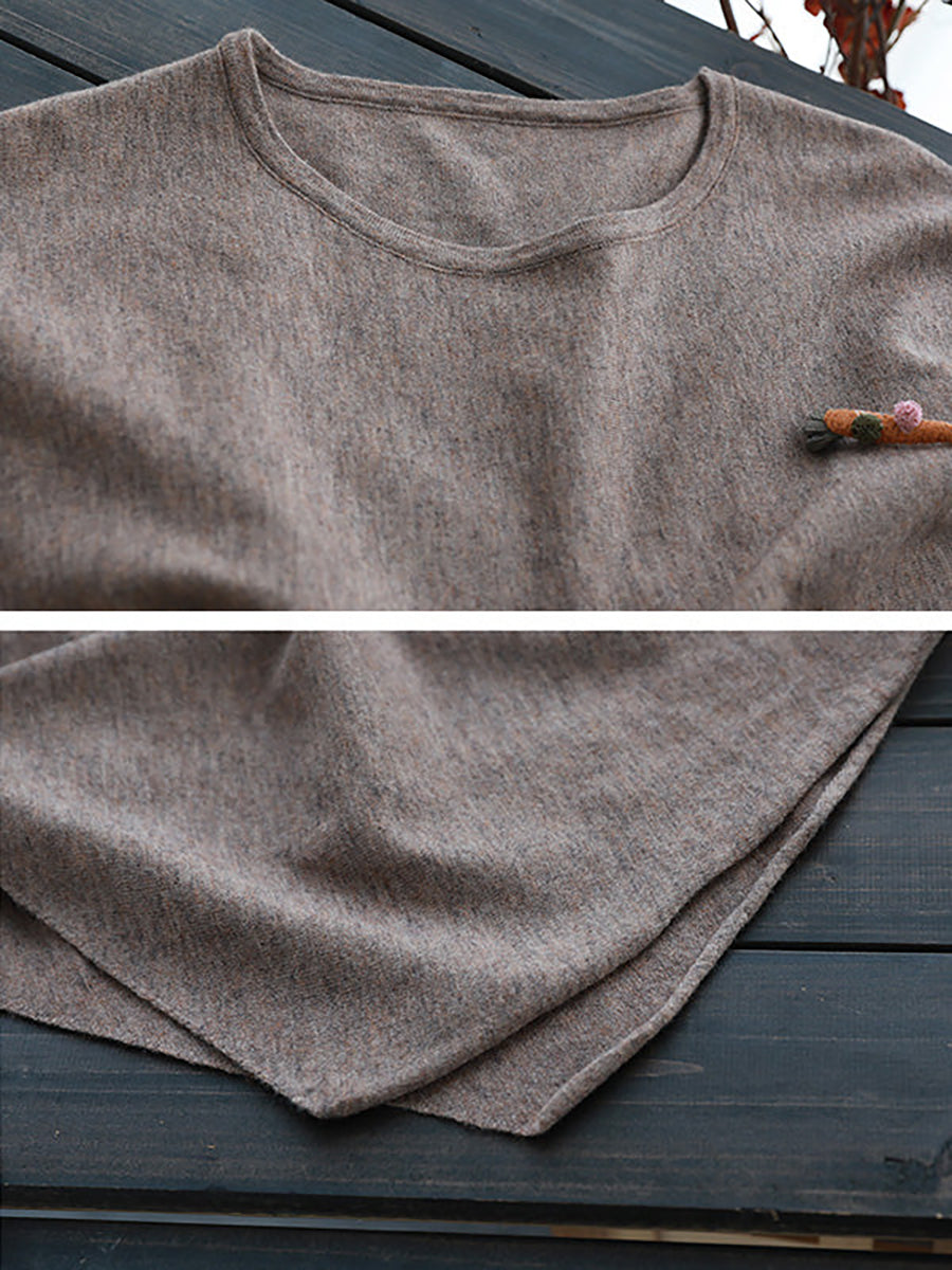 Irregular Hem Loose Sweater
