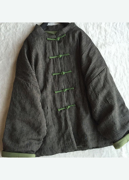 Pink Oriental Button Fine Cotton Filled Coat Spring