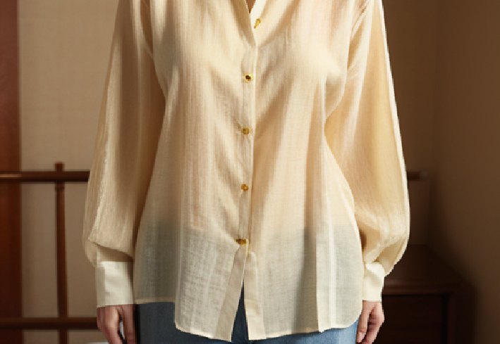 Summer Yellow Breathable Loose Linen Shirt