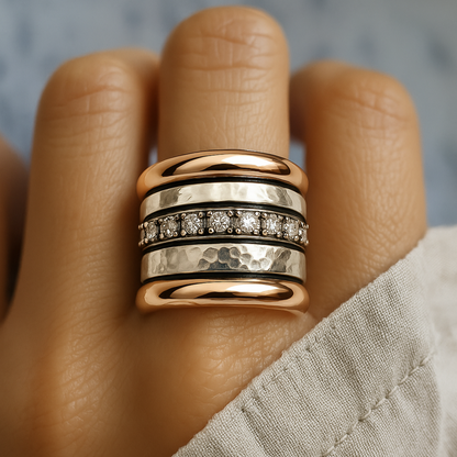 Layered Thick Gold Ring