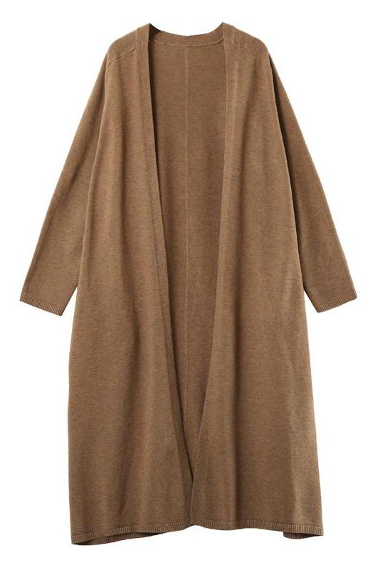 Organic Loose V Neck Knit Cardigan