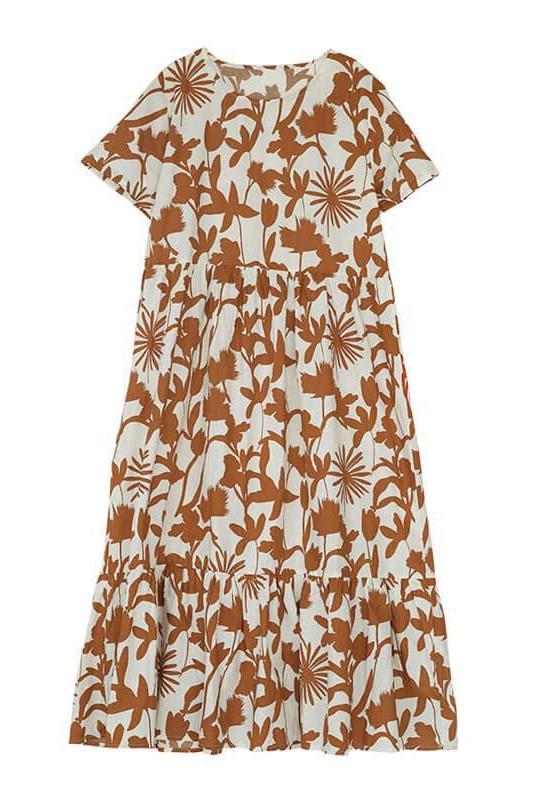 Limited Stock- 100% Cotton O-neck Dress
