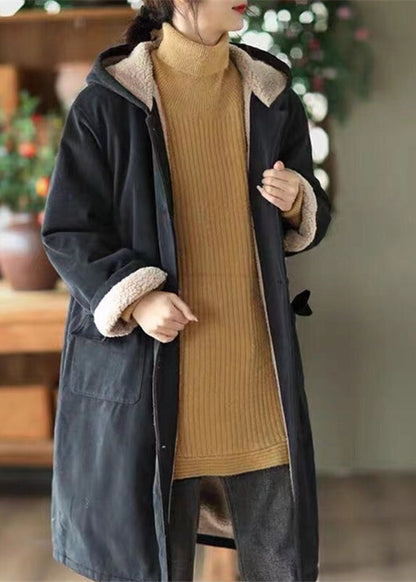 Light Green Oversized Fleece Wool Lined Coat Outwear Winter