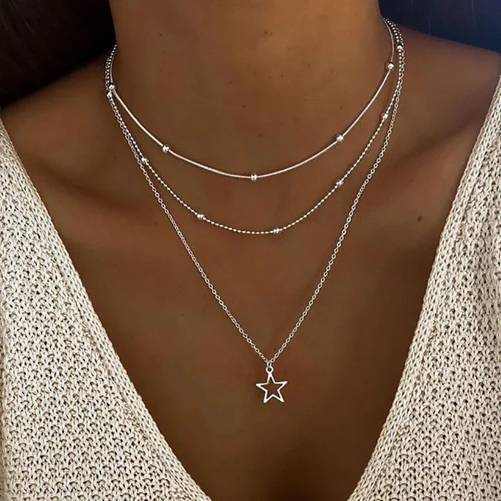 Star Silver Necklace