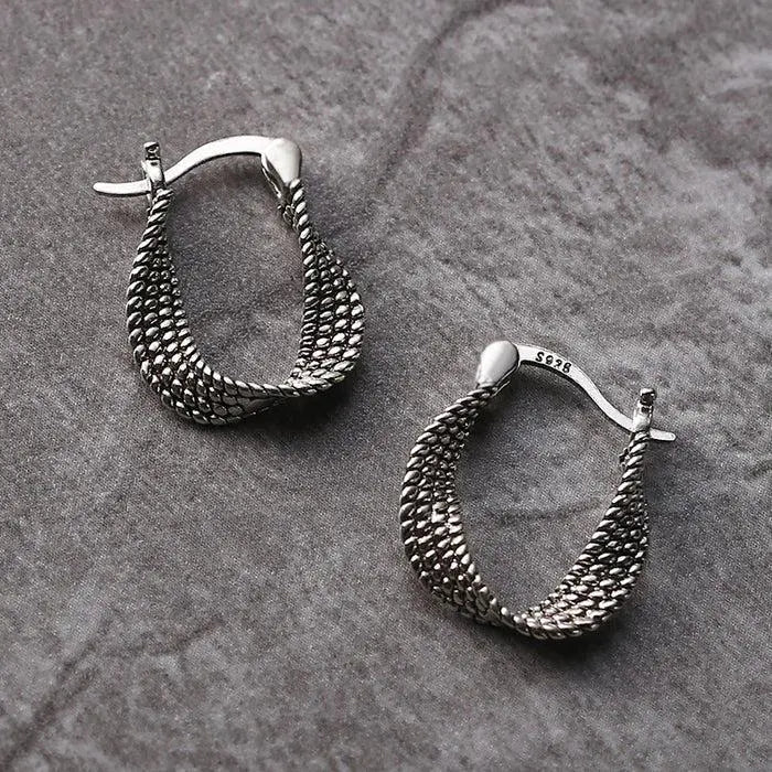 Silver Mesh Earrings