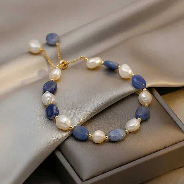 1+1 Offer: Gold Pearl Earrings + Ocean Pearl Bracelet