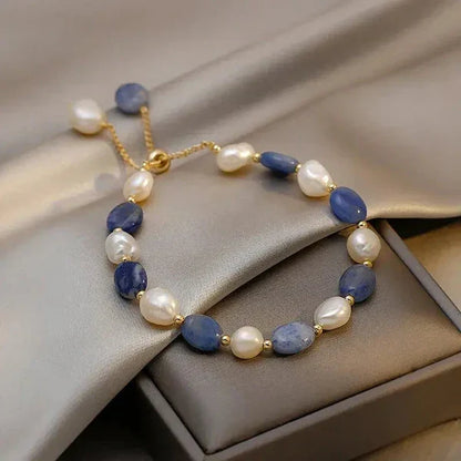 1+1 Offer: Gold Pearl Earrings + Ocean Pearl Bracelet
