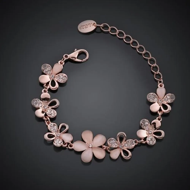 Rose Flower Bracelet