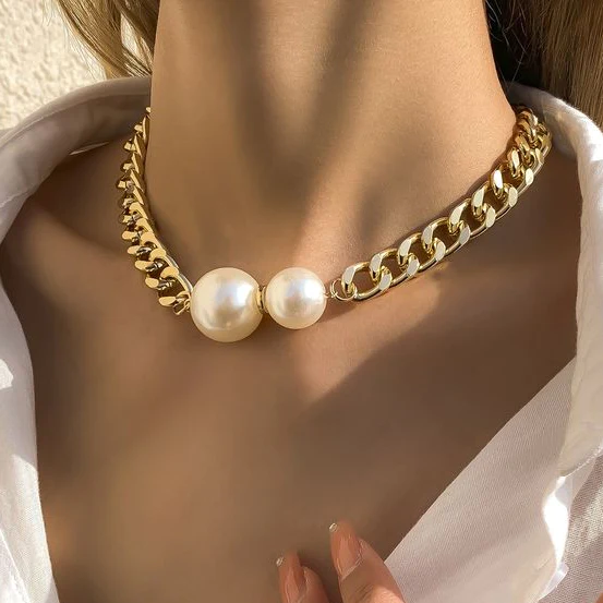 Double Pearl Necklace