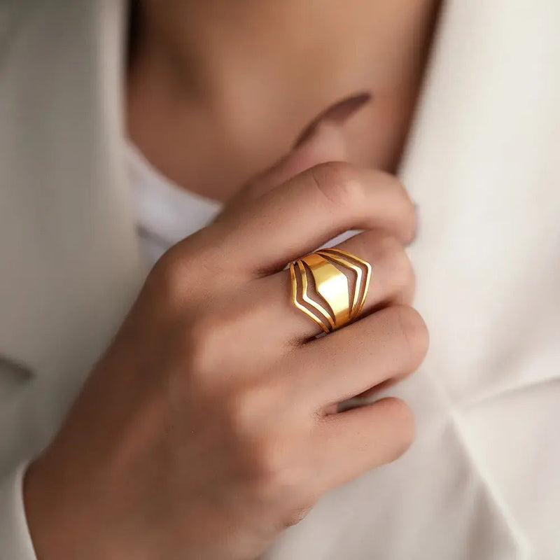 Gold Statement Ring