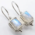 Beatriz - Square Stone Earrings With Moonstone