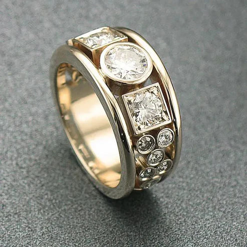 Gold Zirconia Ring