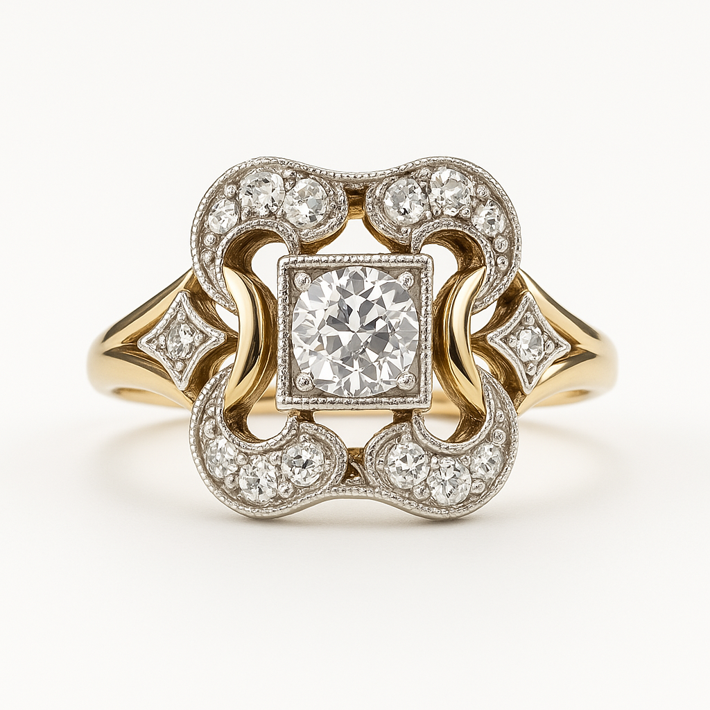 Zirconia Gold Ring