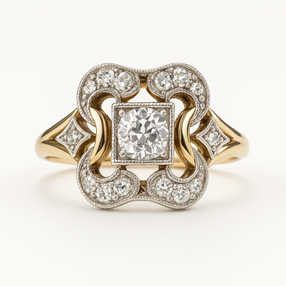 Zirconia Gold Ring