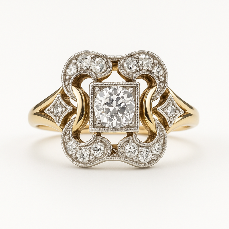 Zirconia Gold Ring