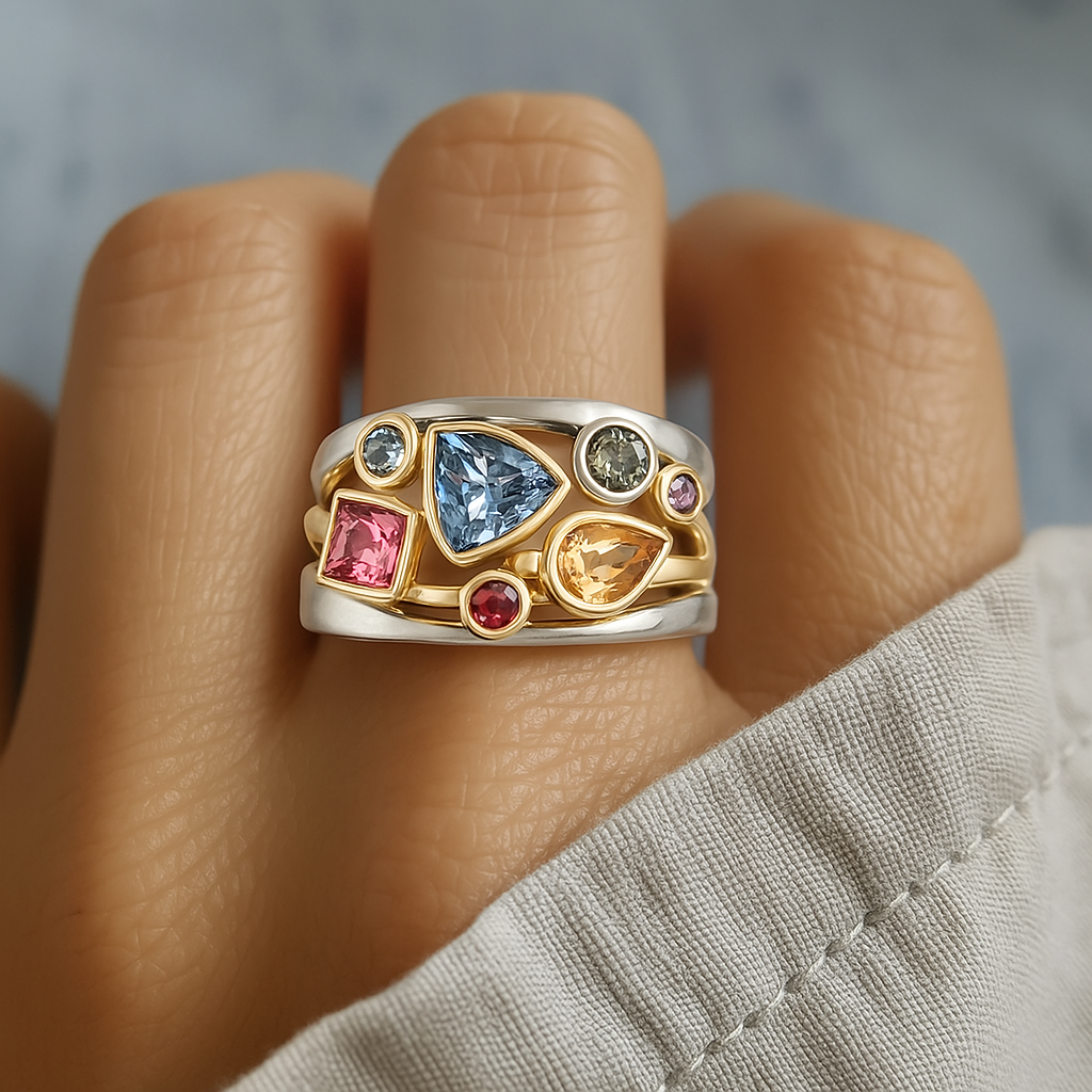 Colorful Zirconia Ring