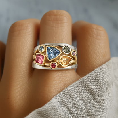 Colorful Zirconia Ring