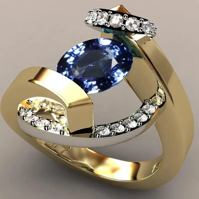 Classic Blue Zircon Ring