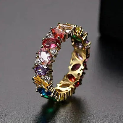 Multicolor Zirconia Ring