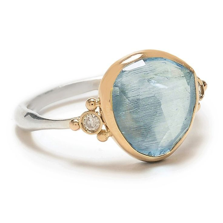 Aquamarine Stone Ring