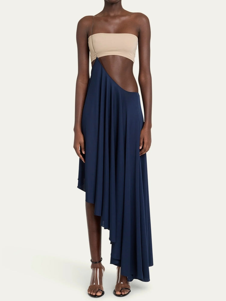 Apricot Bra Top + Skirt