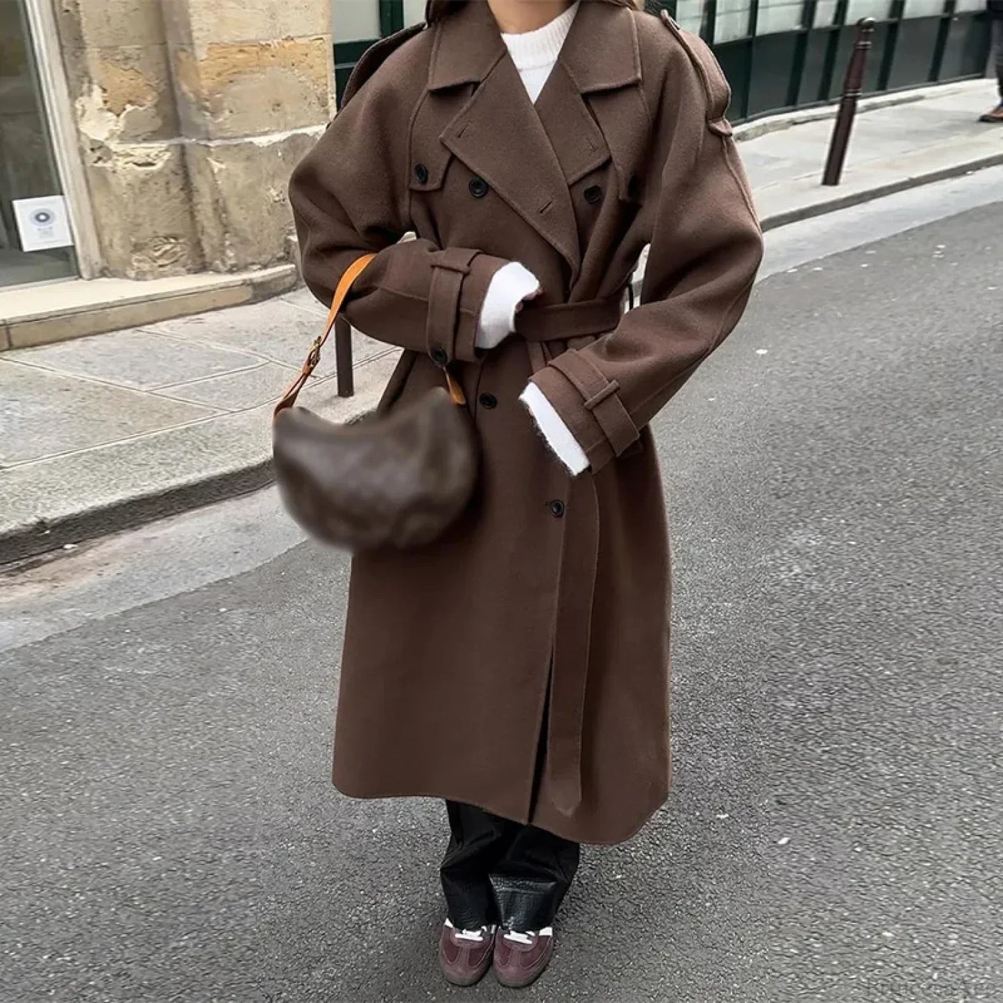 Brown long coat