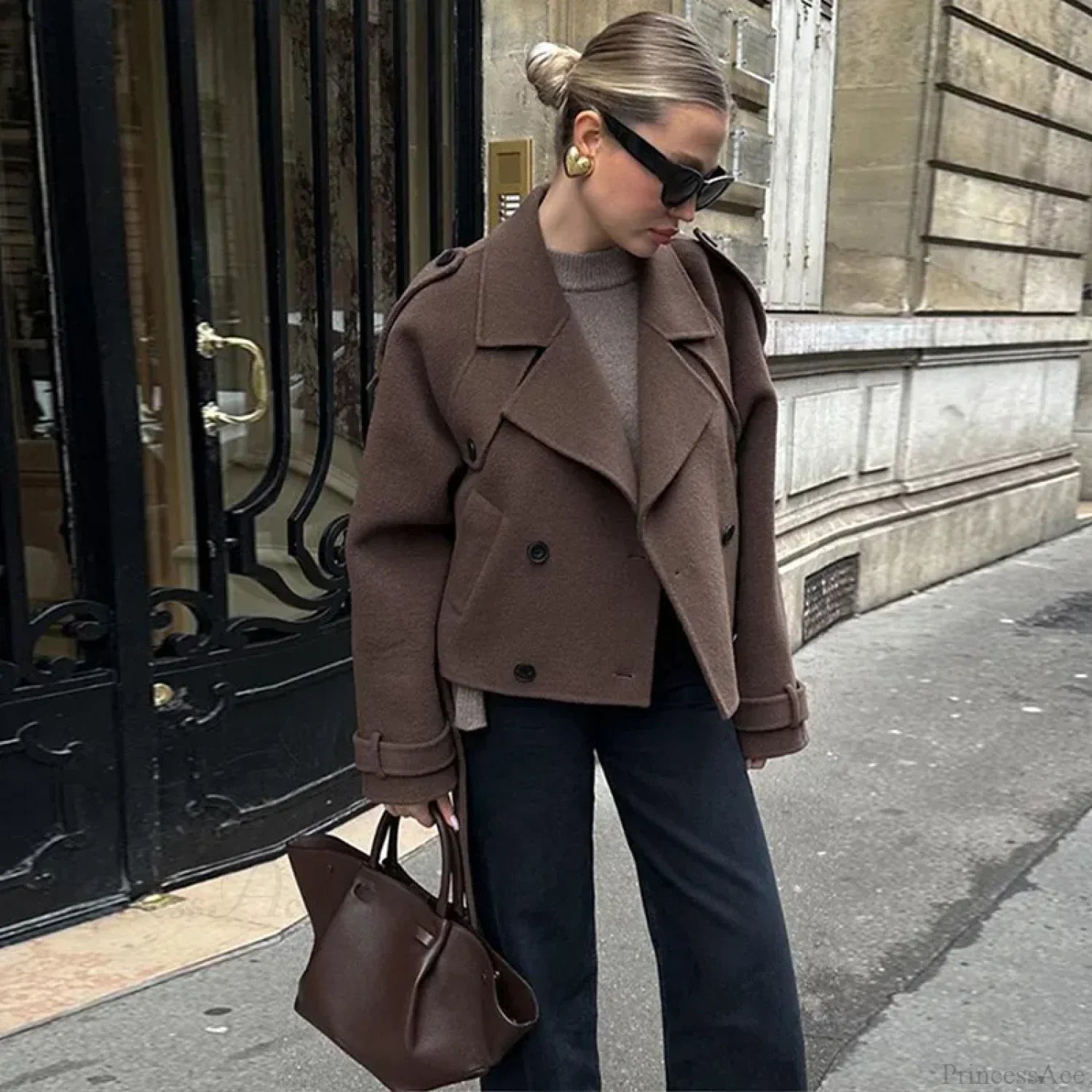 Brown short coat