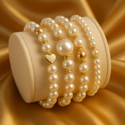 Pearl Bracelet Set
