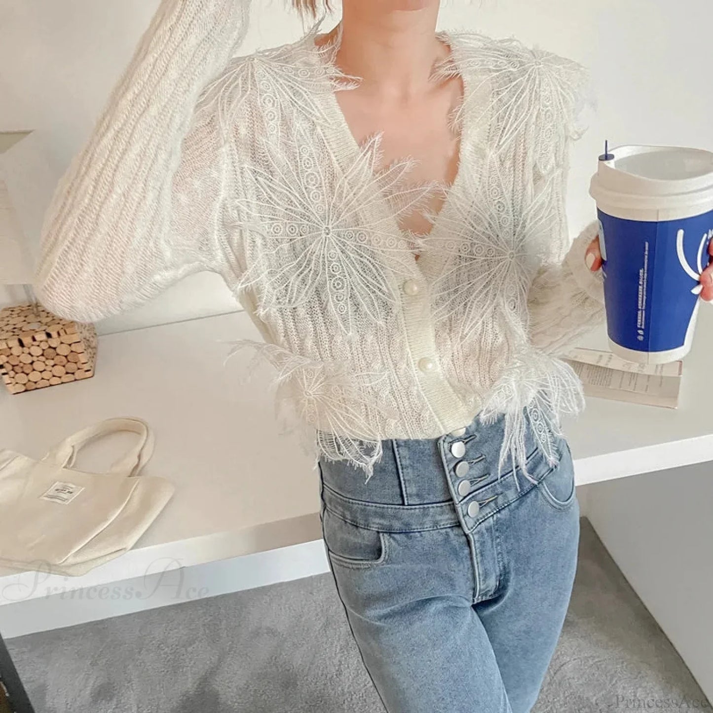 creamy-white