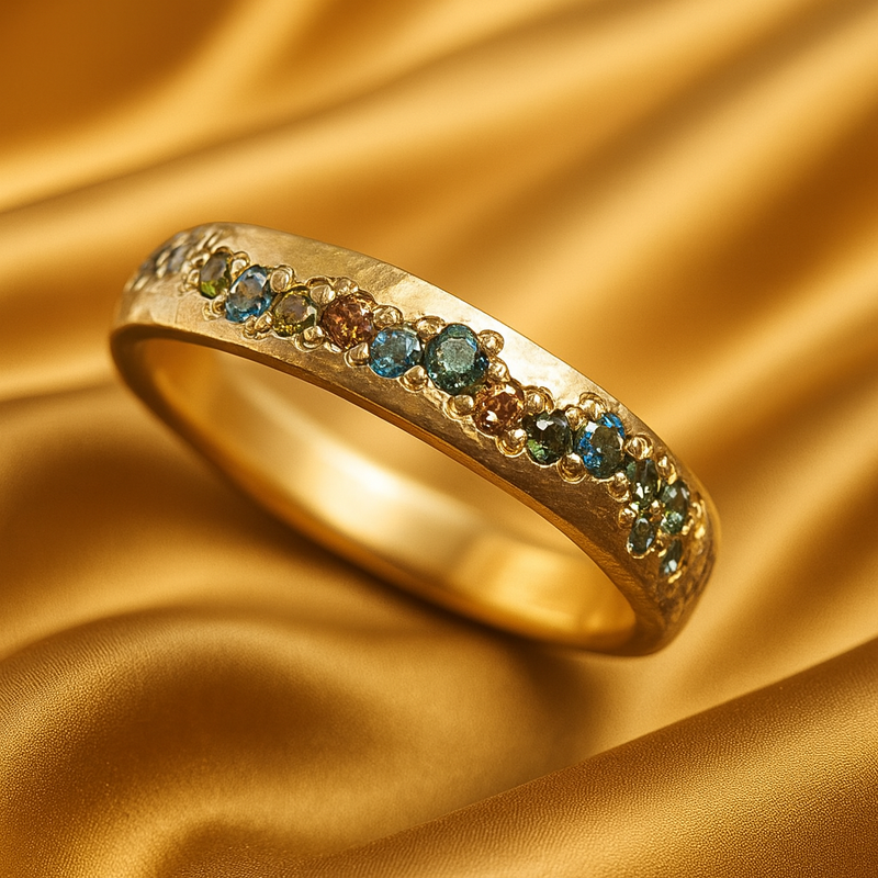 Multi-color Gold Ring